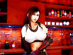 Old man ordered a special drink which is Tifa essence!! ALL SCENES by RaizenStudio