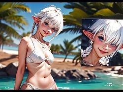 AI generated Alisaie (Final Fantasy XIV)