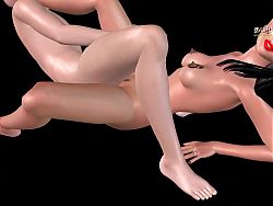 An animated 3d porn video of a cute Desi girl having foreplay and sex with a Japanese man