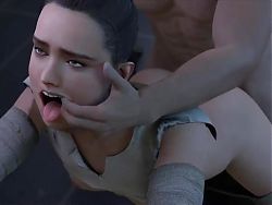 Rey Grabbed By the Face and Fucked in the Ass